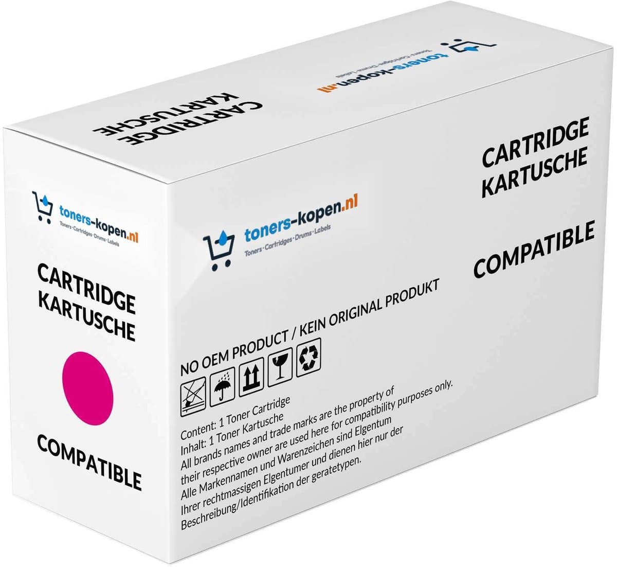 HP 656X CF463X Huismerk Toner Magenta 22000 Pagina's - CF463X compatible CF463X alternatief - LaserJet Enterprise M652 M653 Tonercartridge - HP toner