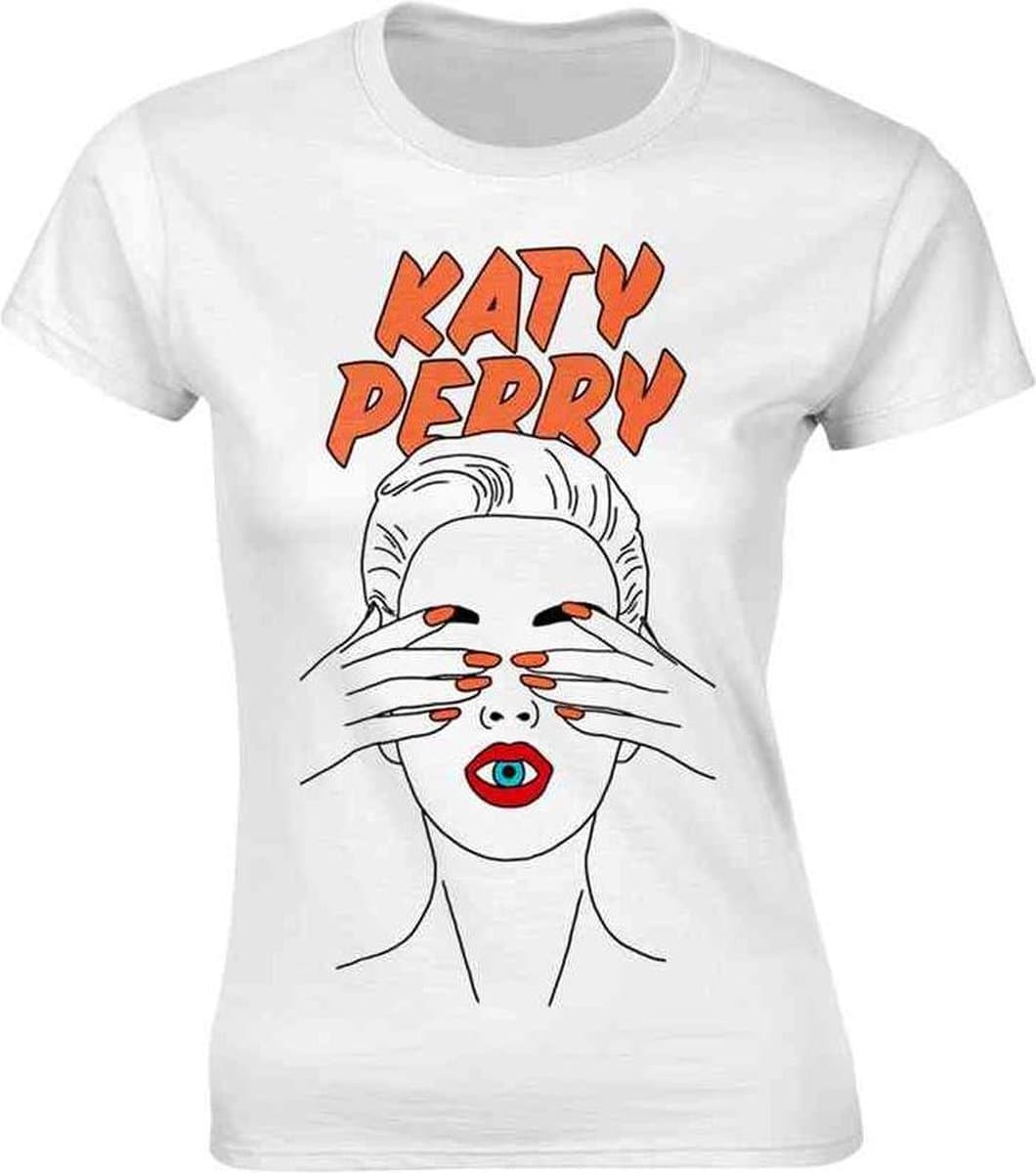Katy Perry Dames Tshirt -L- Illustrated Eye Wit