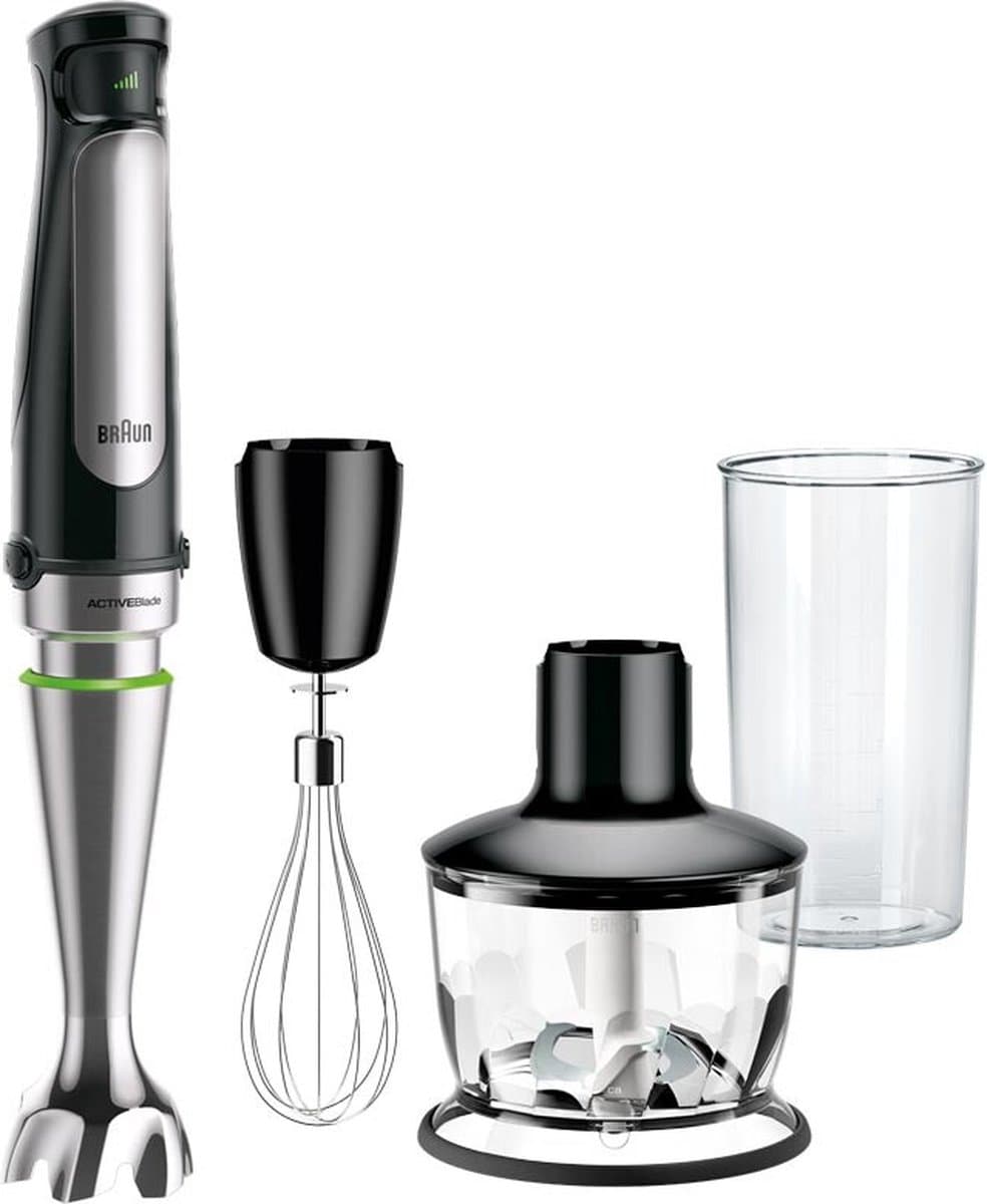 Braun MultiQuick 7, Staafmixer, MQ7035X, Zwart/RVS