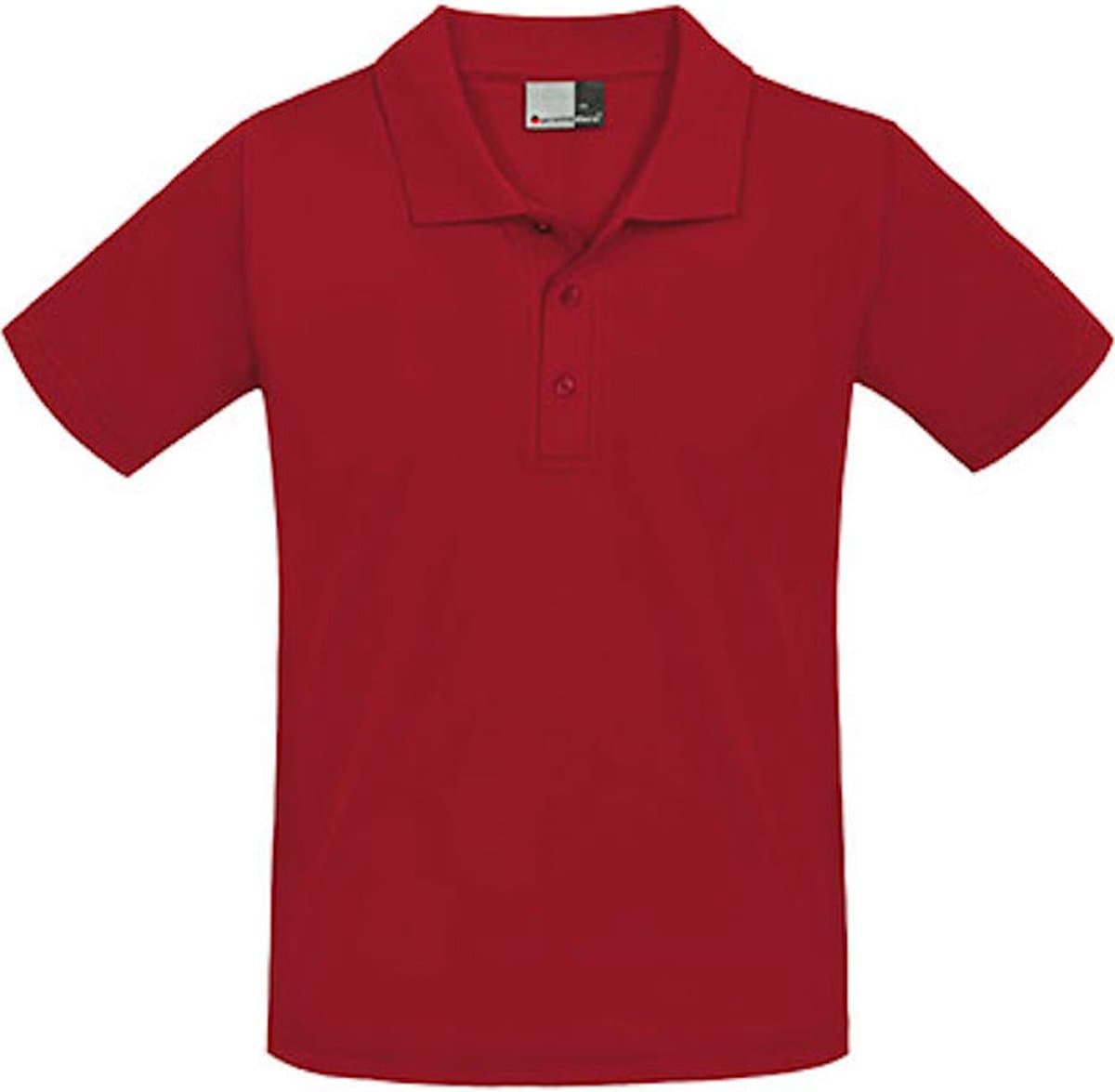 Herenpolo 'Superior' met korte mouwen Fire Red - S