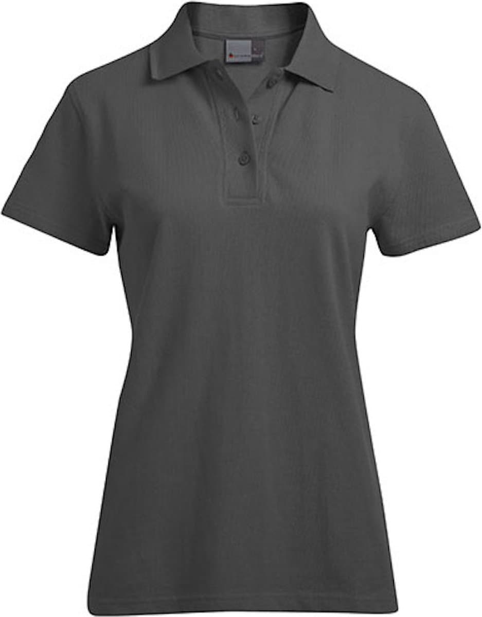 Damespolo 'Superior' met korte mouwen Graphite - S