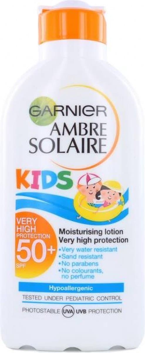 Garnier Ambre Solaire Kids zonnebrandmelk SPF 50+ - Zonnebrand voor de kinderhuid - 200 ml
