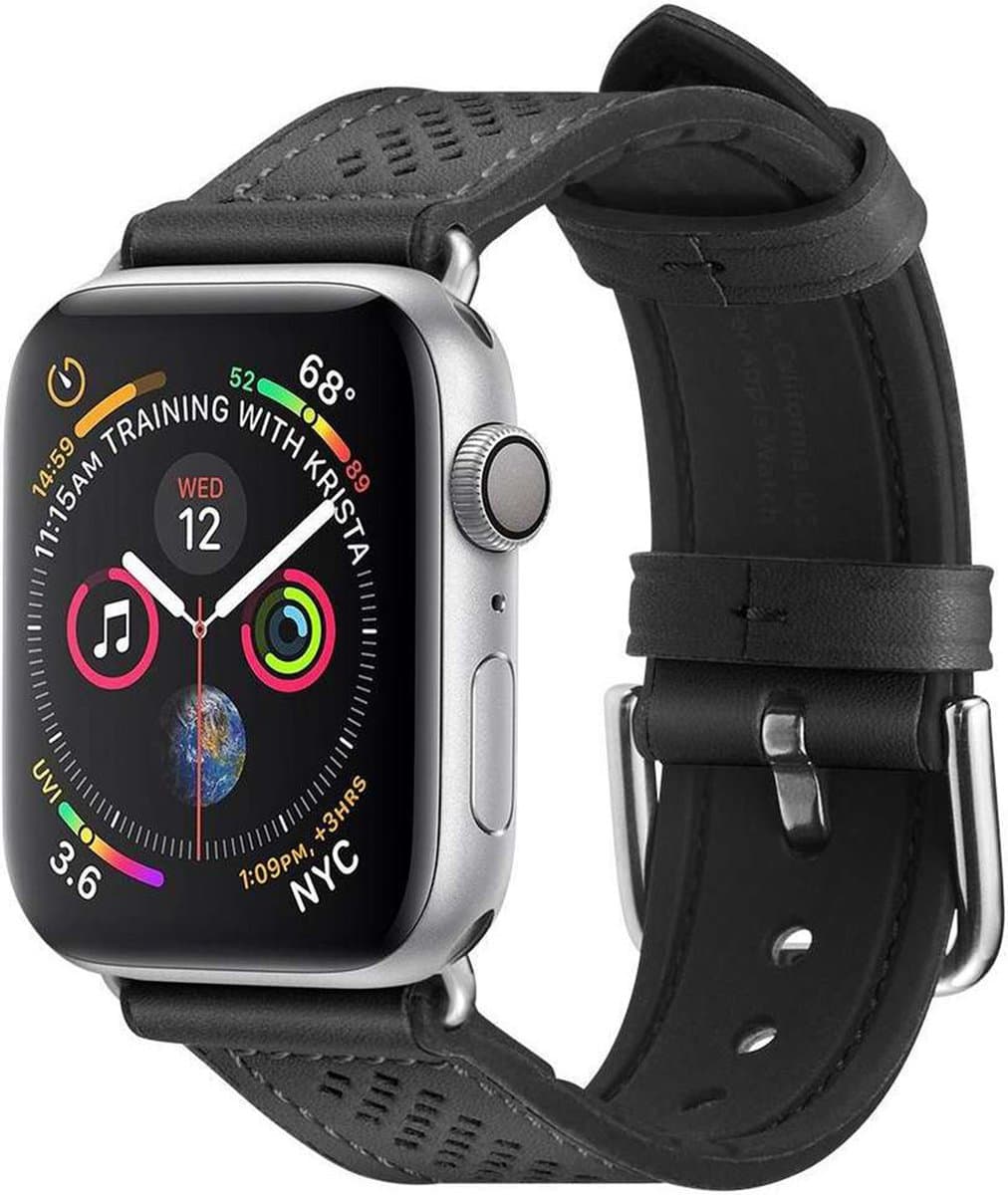Spigen Retro Fit Armband voor Apple Watch 42mm / 44mm - zwart