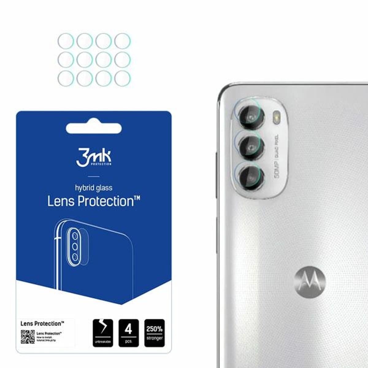 3MK Lens Protect Serie - Motorola Moto G82 - Lensbescherming - Transparant - 4 Stuks