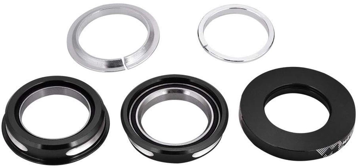 aladdien - Headset Lager 44Mm - Aluminium - Duurzaam en Lichtgewicht - Zwart - Flexibel - Hoogwaardige Afwerking - Geschikt voor Voorvork - 1/8 Intern