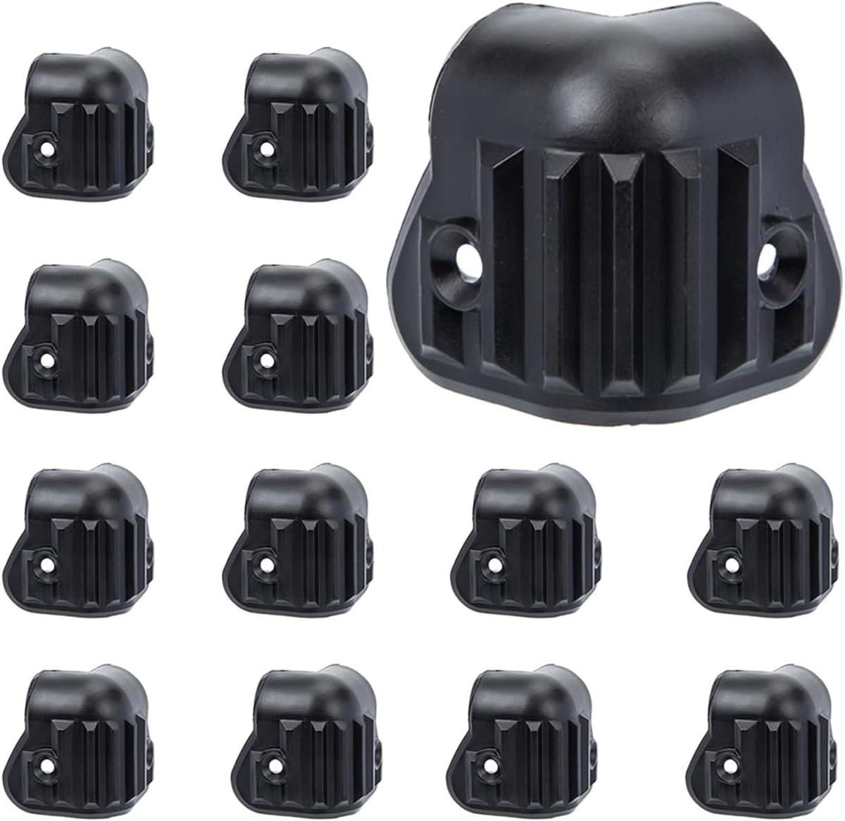 16 Stuks Geluidsbox Beschermingshoeken voor Speakers, Schokbestendig en Duurzaam, Zwart
