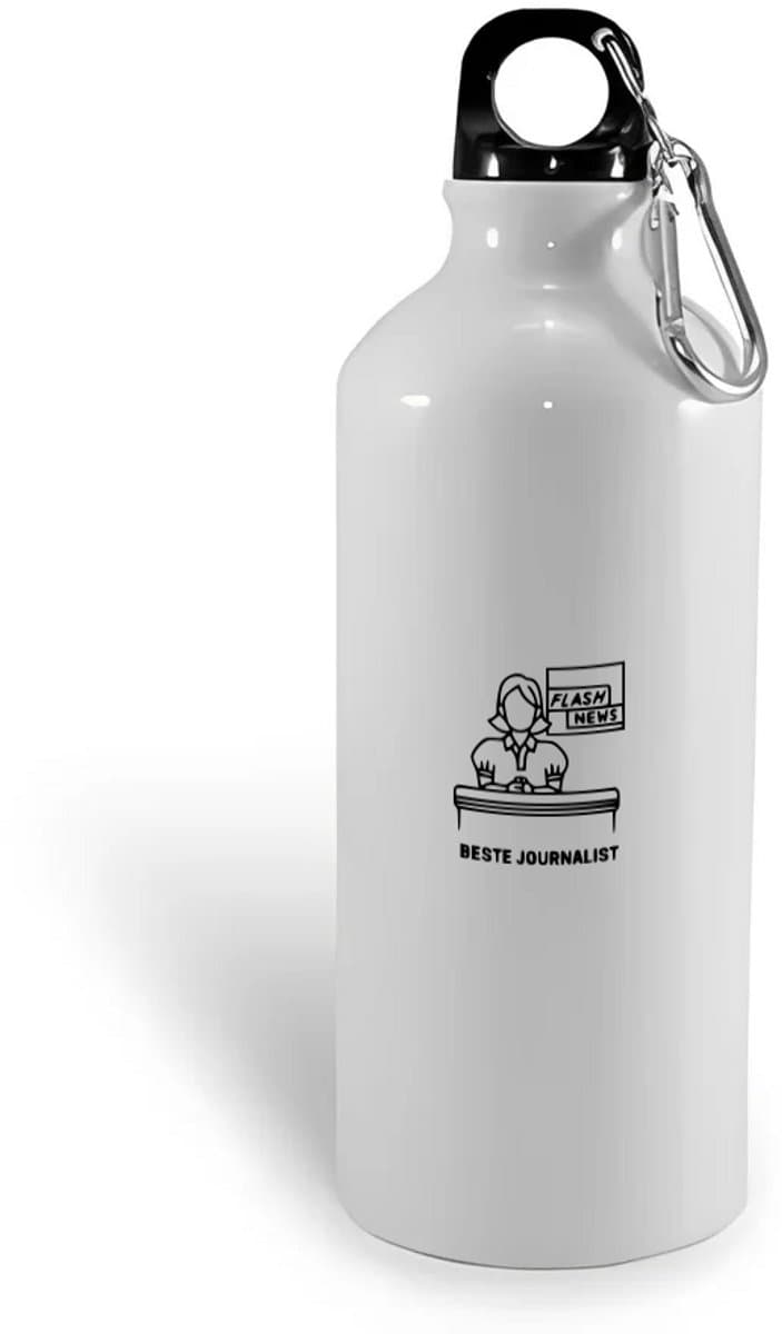 Hacebo® - Beste Journalist waterfles - Beste collega - cadeau journalist - Leuk cadeau voor je Journalist om te geven - verjaardag journalist - water fles - 750ML