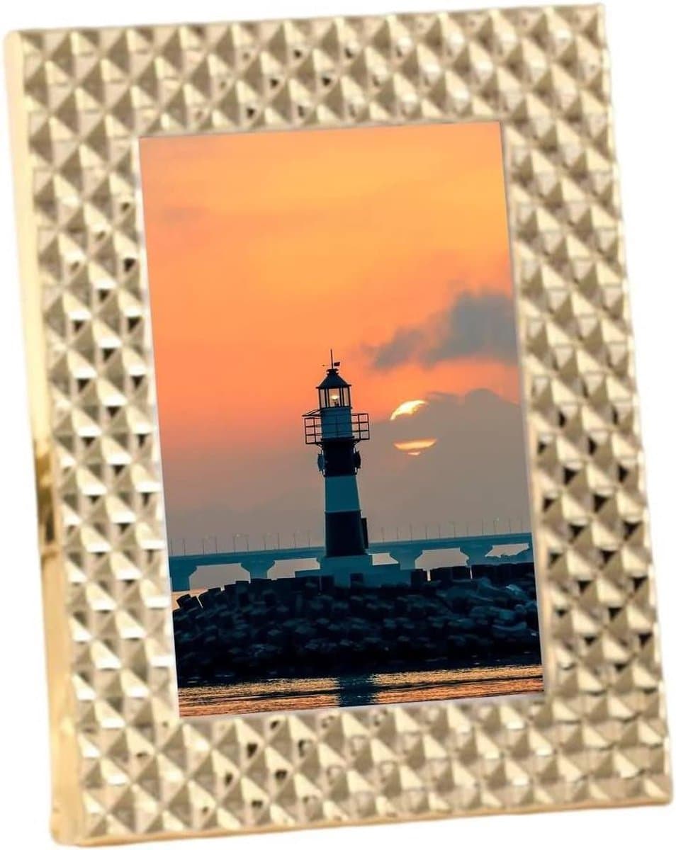 Gouden Fotokaders - Rechthoekige Lijsten - Foto's Tonen - Tabletop Display - 8x10 Inch - Goud
