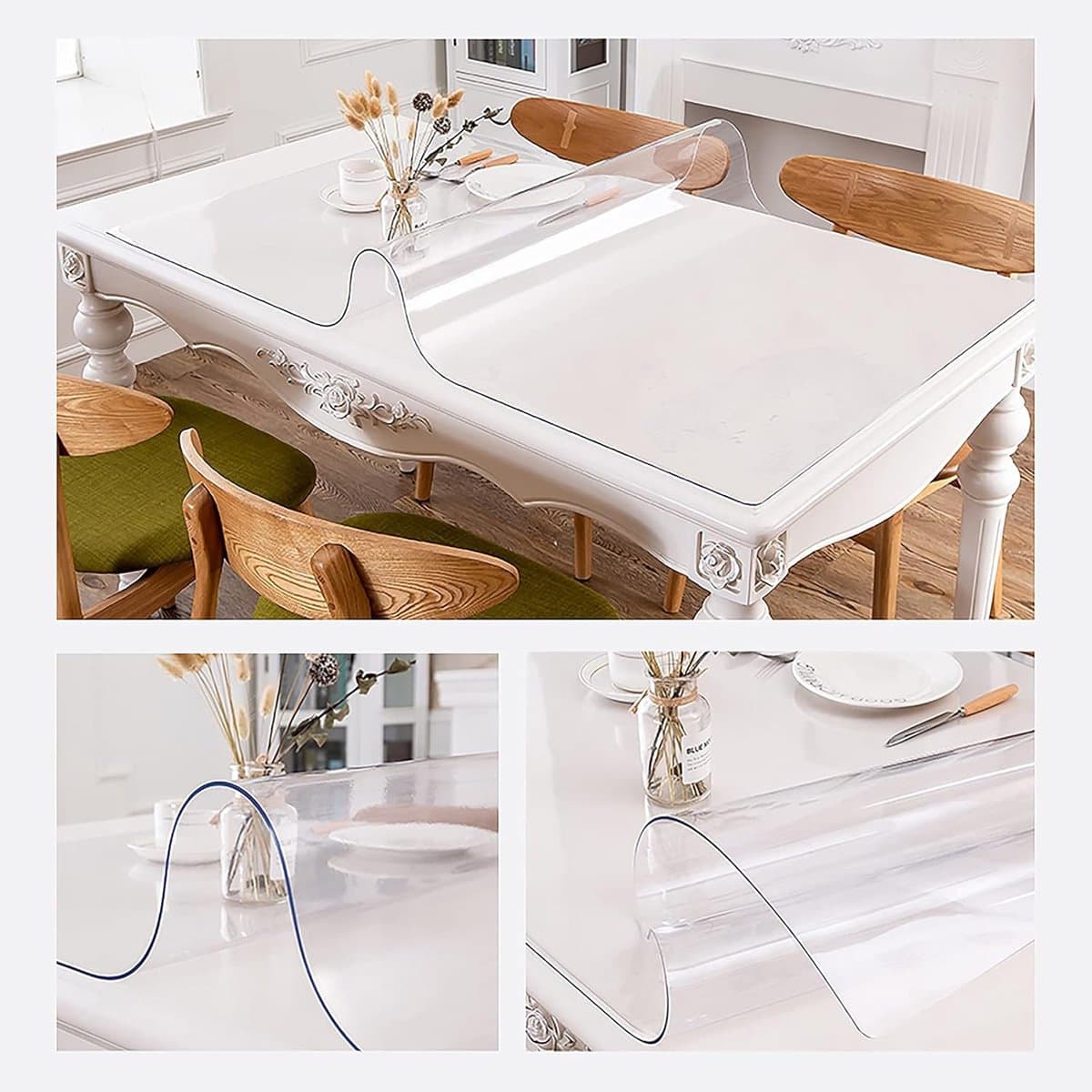 Tafelkleed Beschermer - Vinyl Mat - Tafel Beschermen - 2mm Dik - 80x170cm - Transparant