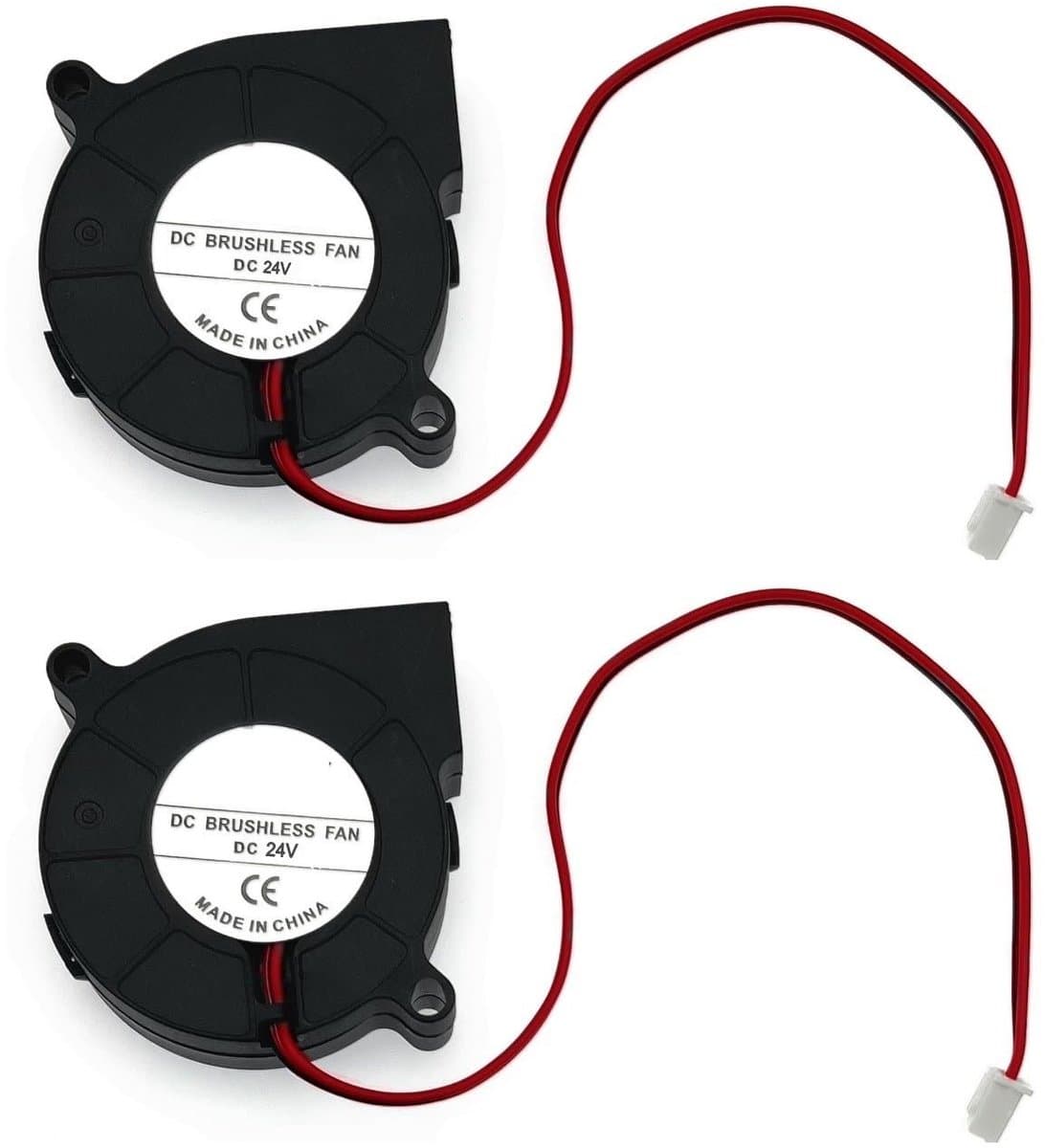 Dailygoody - DC borstelloze ventilator - 24V blower - Geluidsarm en trillingsarm - 50 x 50 x 15 mm - 3D-printerkoelventilator - 2 stuks - Geschikt voo...