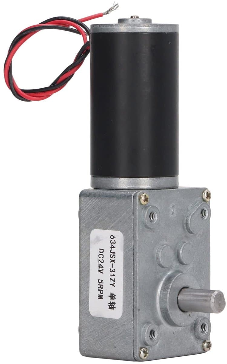 Store_8 - DC24V Reductiemotor - Reductiemotor met Enkele As - 5 RPM - Ideaal voor Printertelmachine - Duurzaam en Betrouwbaar - Geschikt voor Diver...