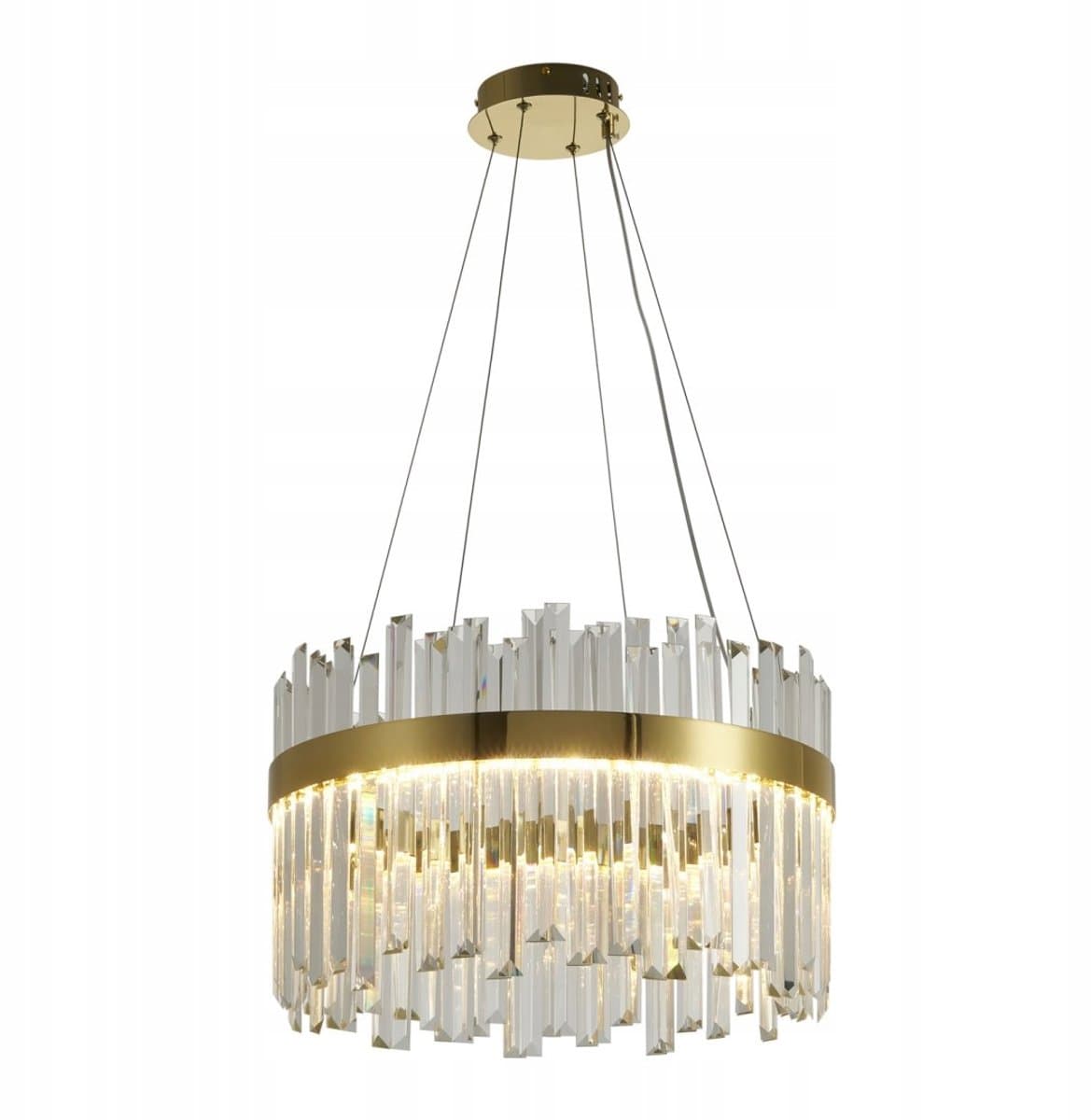 Luxe ROYAL LED Kristallen Hanglamp Goud 50cm