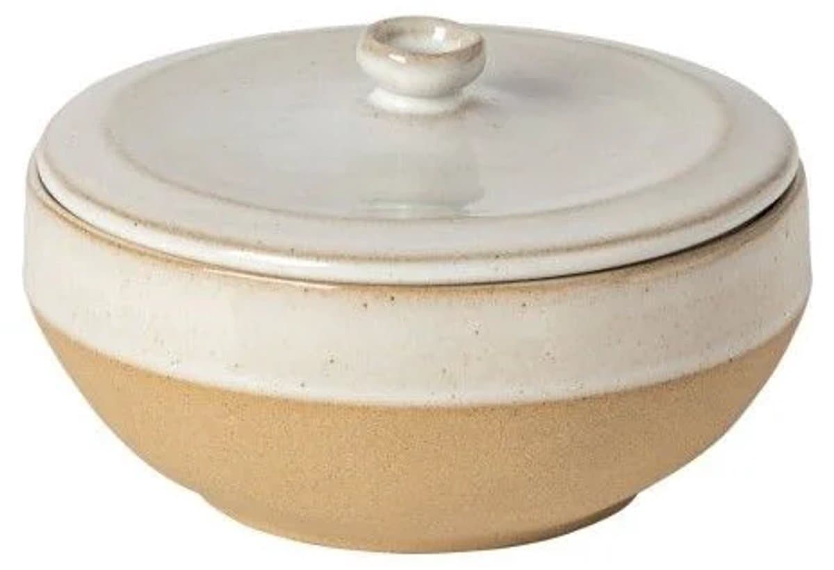 Costa Nova Marrakesh aardewerk Servies Voorraadpot 15 cm Wit Zand