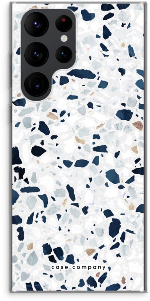 Case Company® - Hoesje geschikt voor Samsung Galaxy S22 Ultra hoesje - Terrazzo N°1 - Soft Cover Telefoonhoesje - Bescherming aan alle Kanten en Schermrand