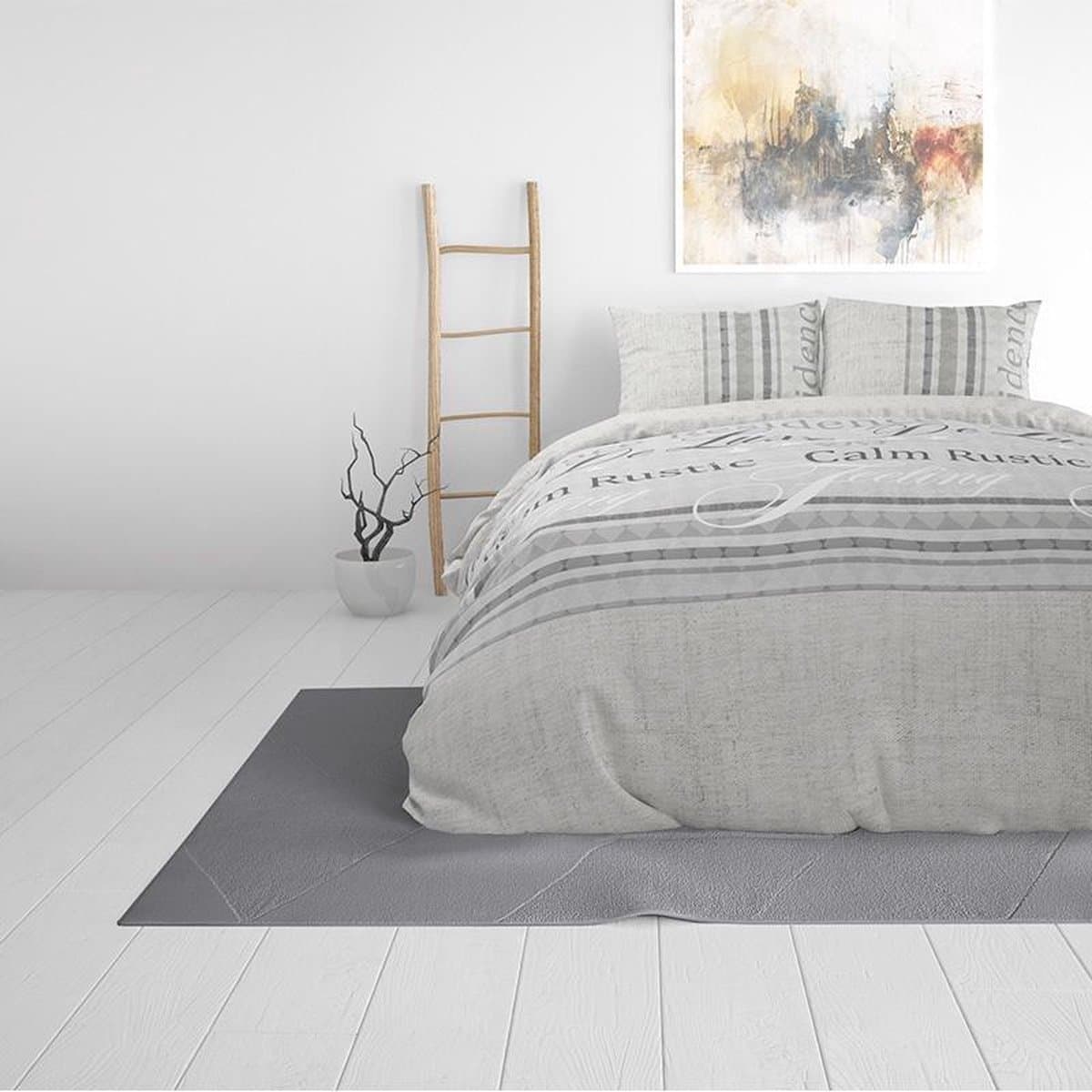 Sleeptime Recidence - Dekbedovertrek - Eenpersoons - 140x200/220 + 1 kussensloop 60x70 - Wit