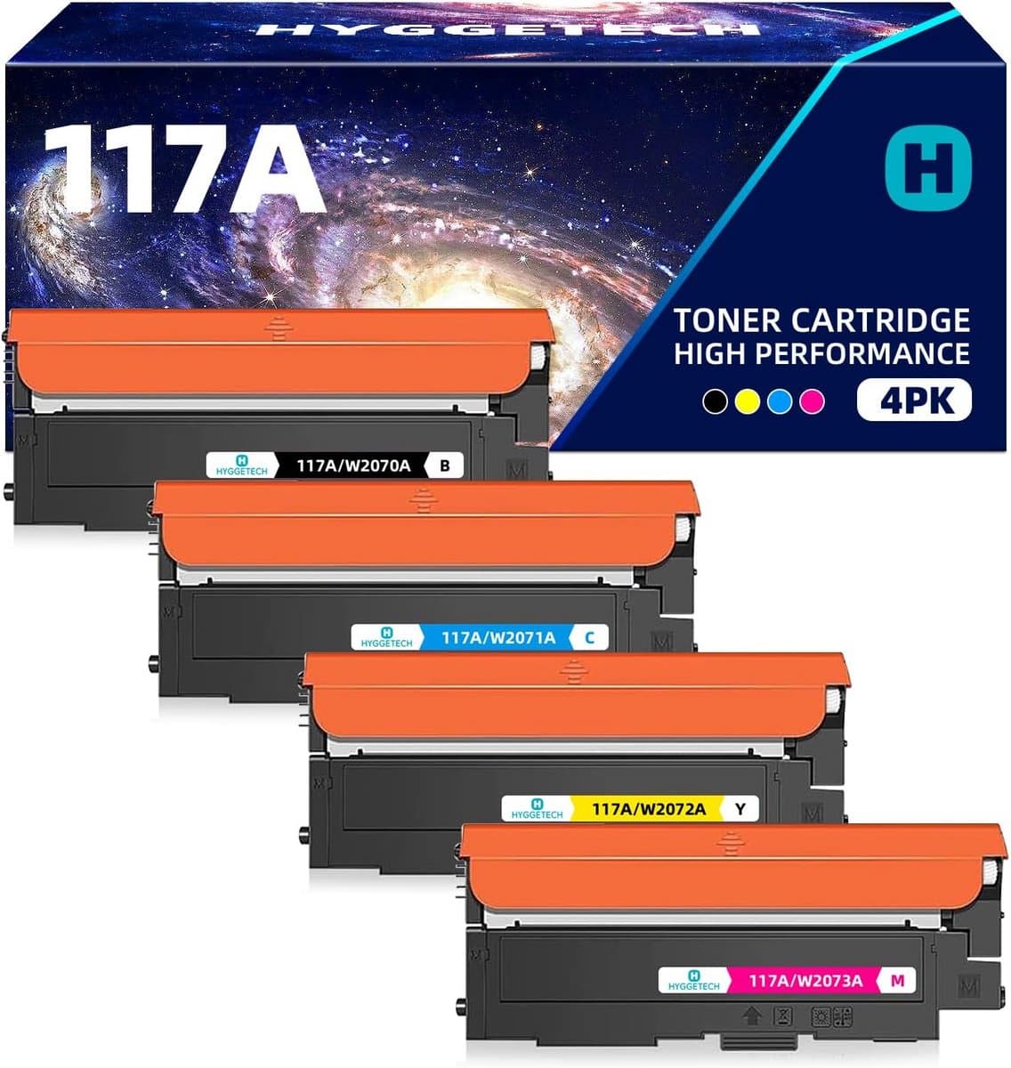 Toner 117A Set voor Kleur Laser MFP - Geschikt voor Modellen als 178nwg, 179fwg en 150nw