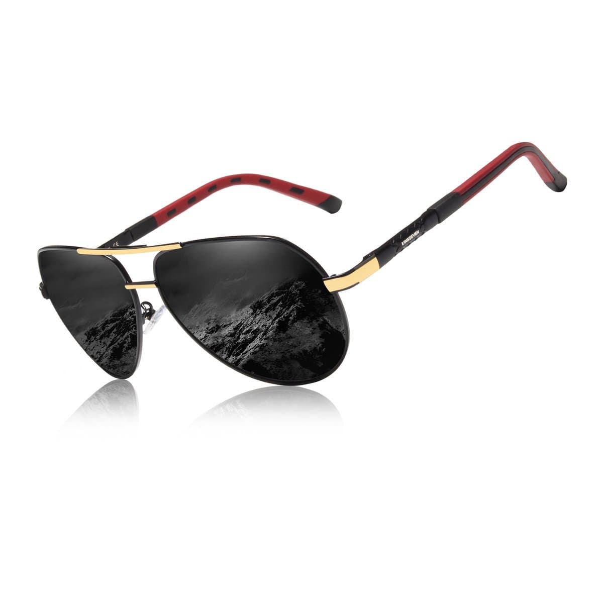Kingseven Rood - Gepolariseerd - Zonnebril Heren - Sunglasses - Zomertrend