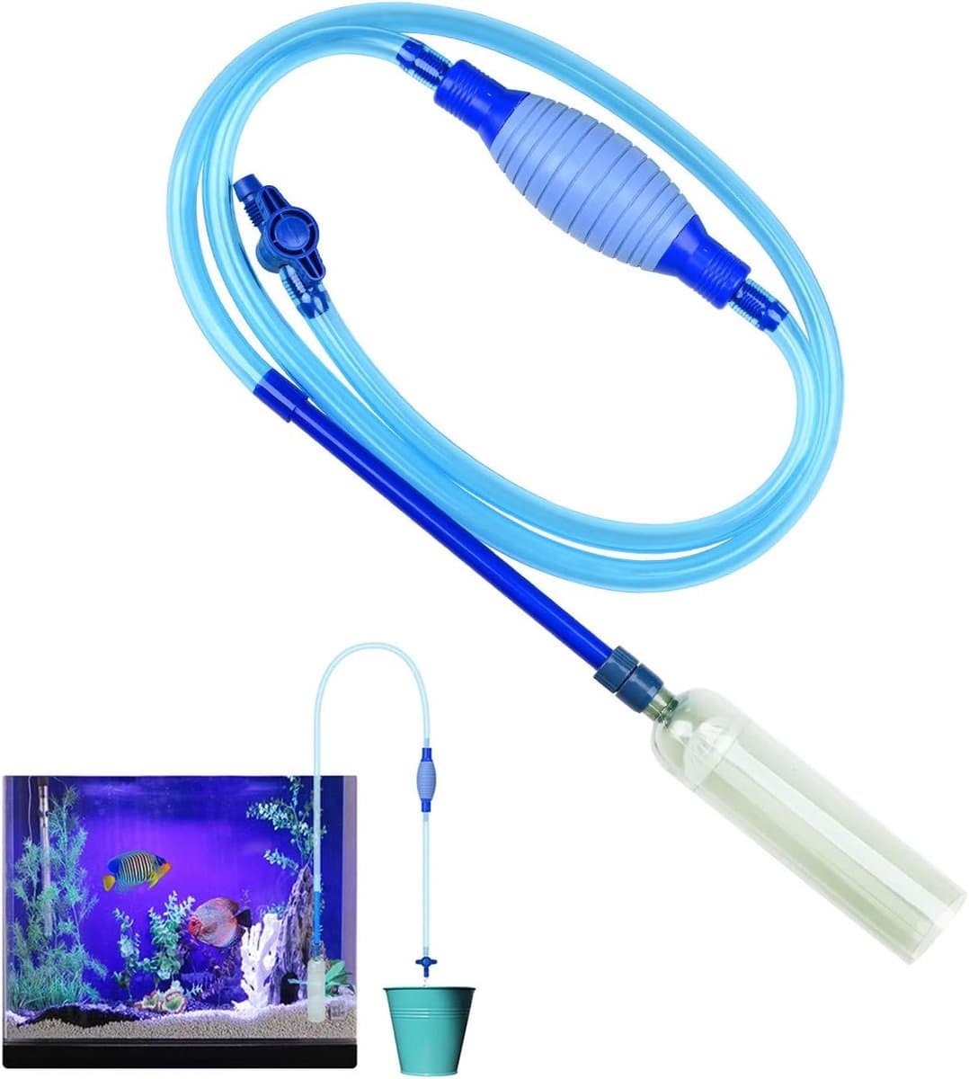 Vacuümpomp voor Aquarium: Grindreiniger met Sifon en Waterafvoerregelaar