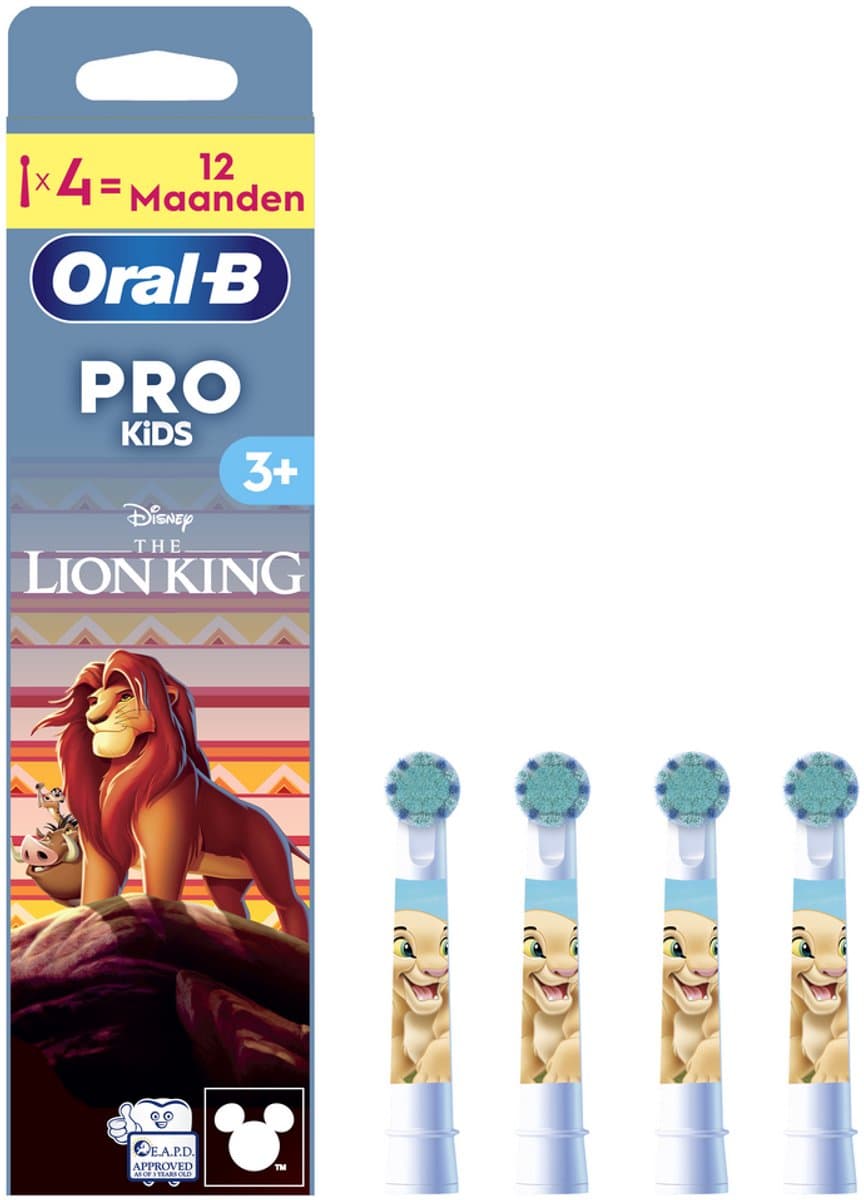 Oral-B Pro Kids Opzetborstels - Met Disney The Lion King - 4 Stuks