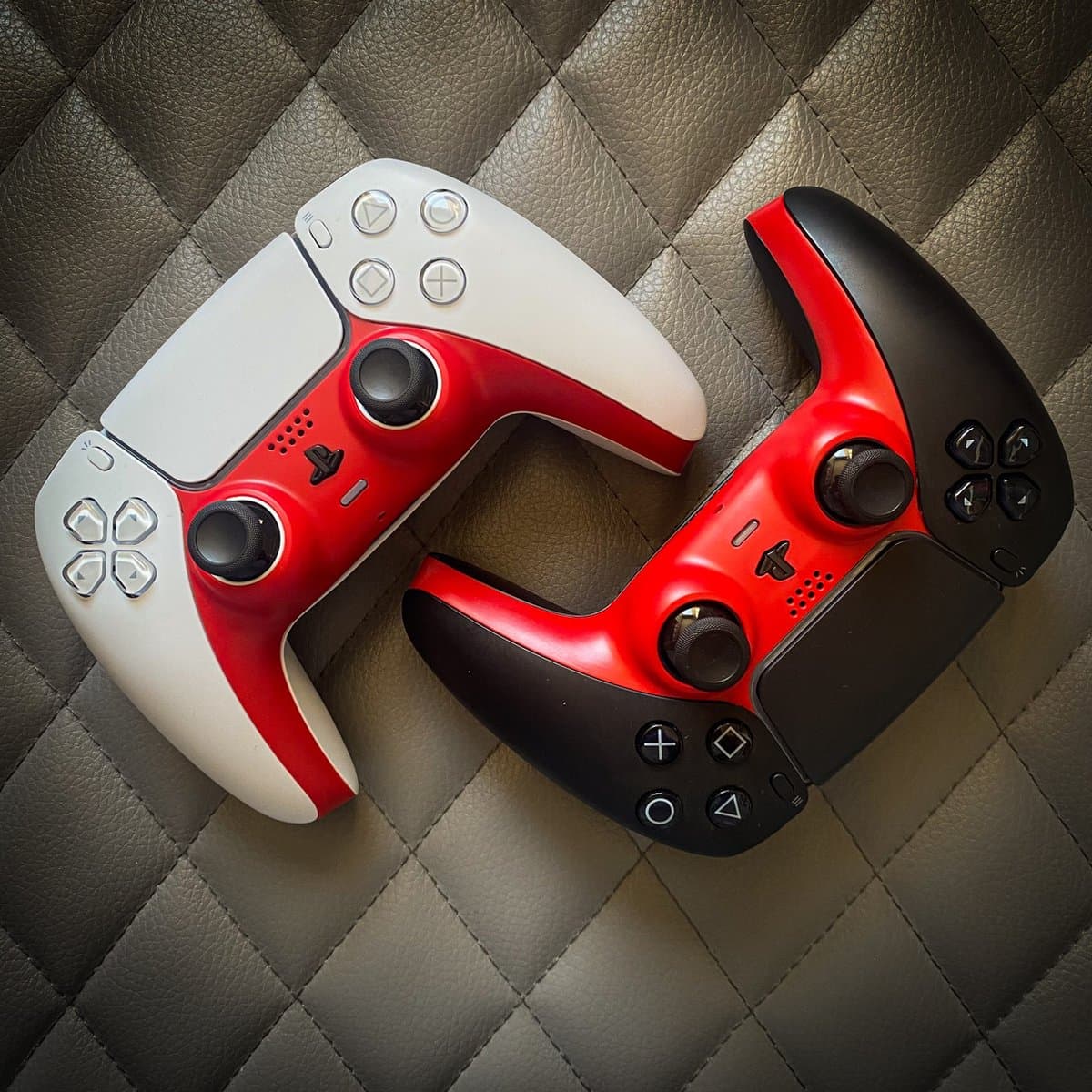 Controller behuizing faceplate - geschikt voor de Playstation 5 controller - Rood