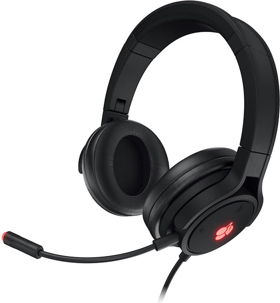 Headphones with Microphone Cherry JA-2200-2 Black