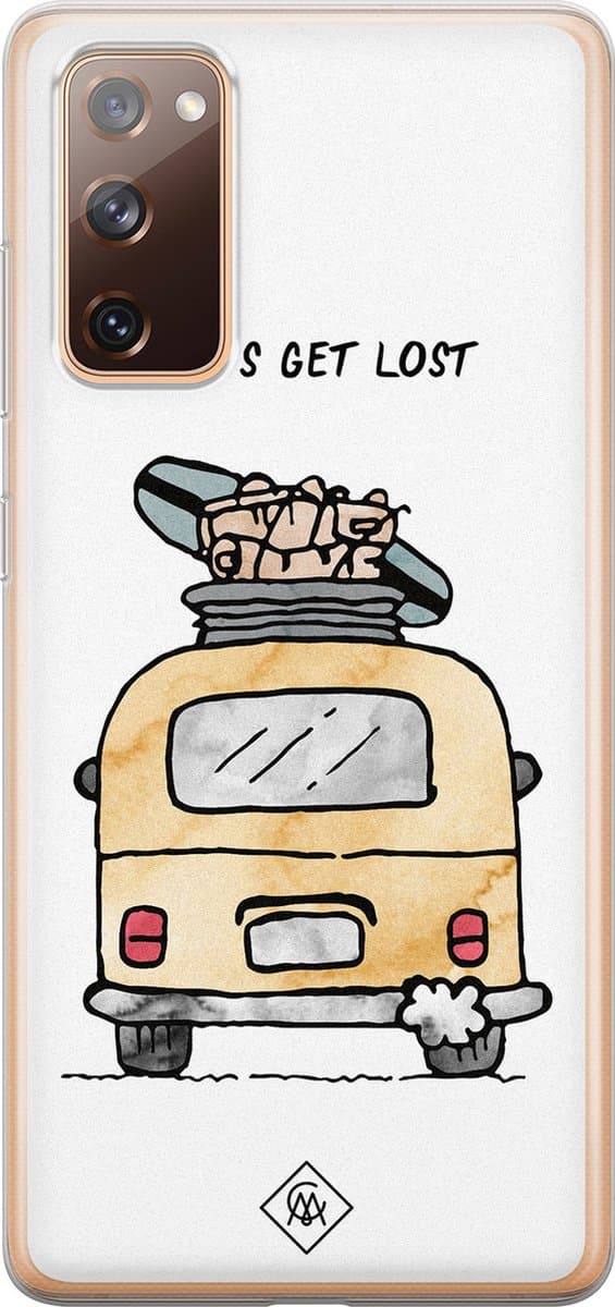 Casimoda® hoesje - Geschikt voor Samsung S20 FE - Let's Get Lost - Backcover - Siliconen/TPU - Multi