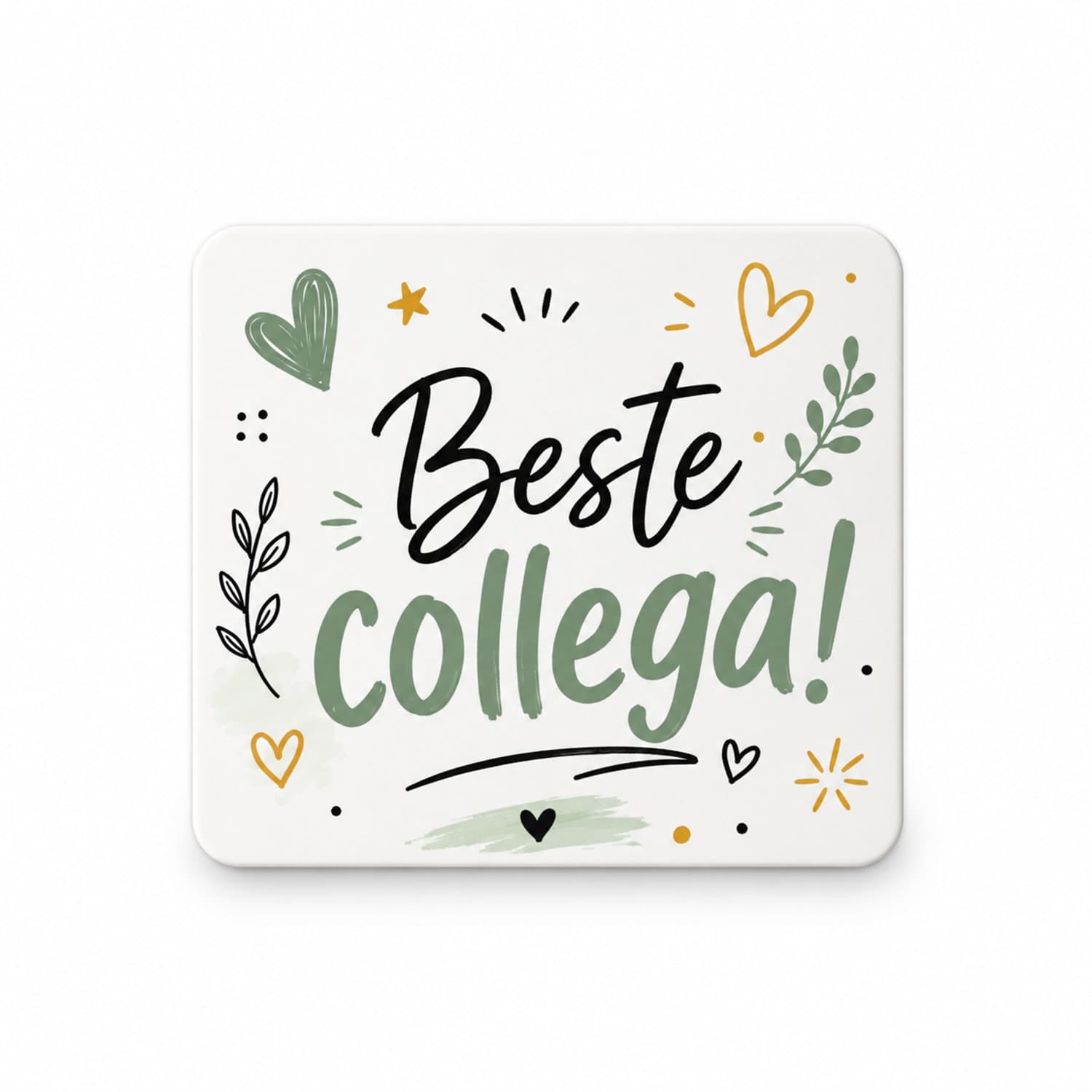 Koelkastmagneet Beste Collega – 9 x 7 cm – Magneet met Tekst – Cadeau voor Collega
