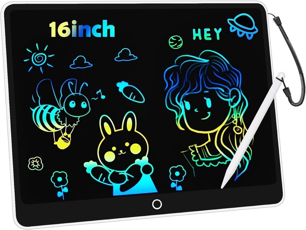 LCD-schrijftablet voor kinderen,Tekenbord Kinderspeelgoed voor 3 4 5 6Jaar Oud Meisjes Jongens Verjaardag - ShopVlot