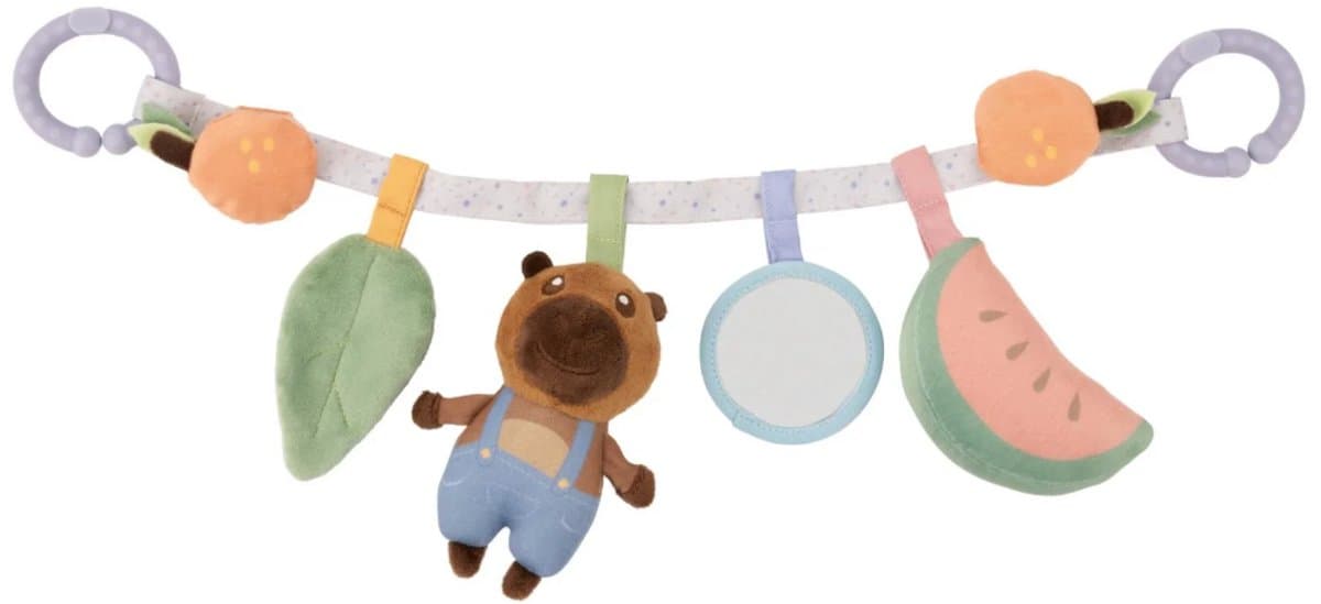 Activiteitenspiraal - Boxspiraal - Baby speelgoed - Pluche baby speelgoed - Kinderwagenketting 42cm