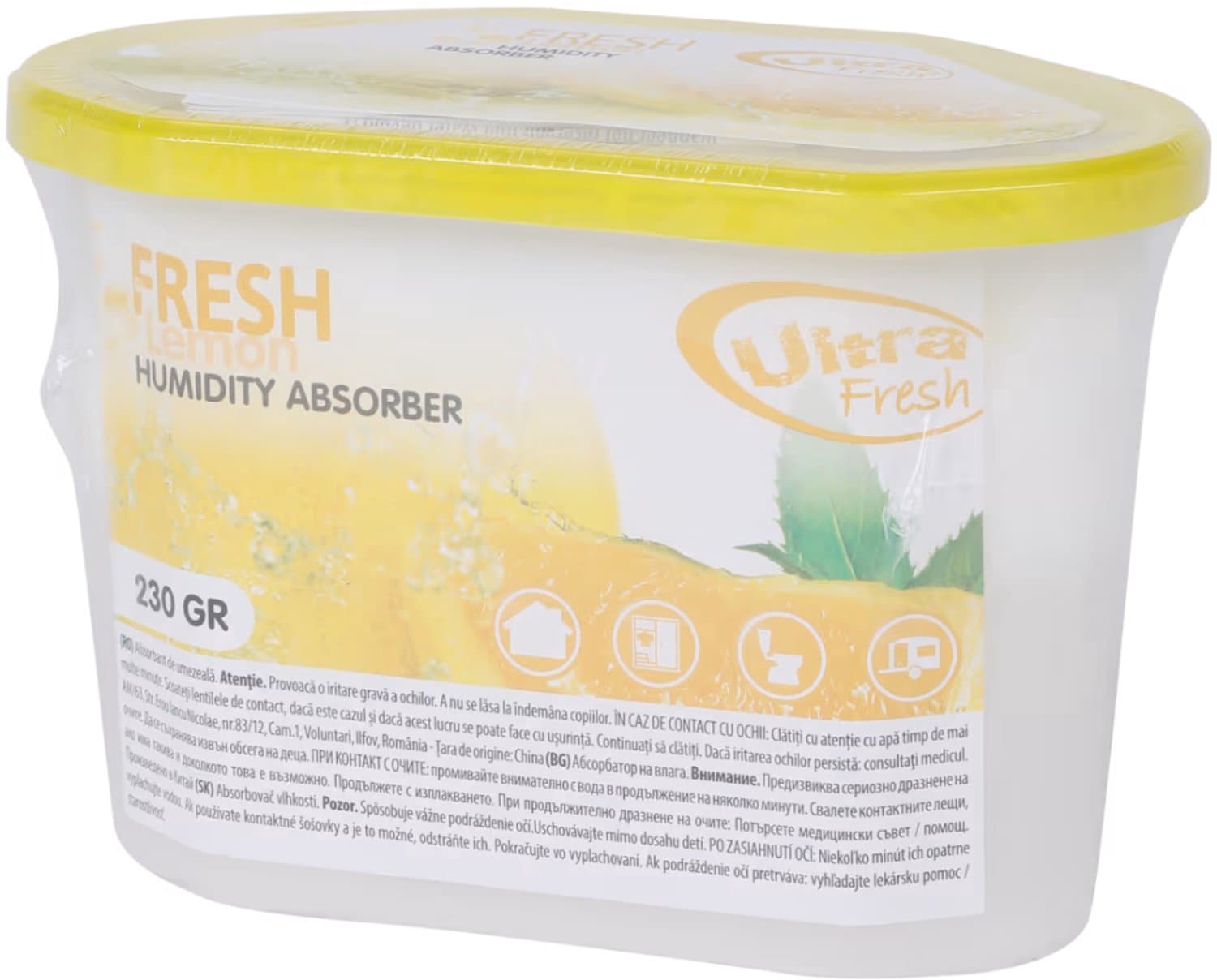 Ultra Fresh vochtvanger 230 gram - Lemon – geel