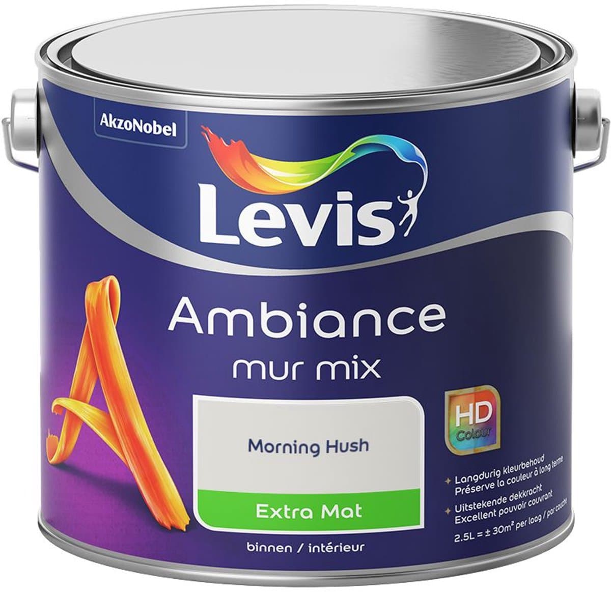 Levis - Ambiance Mur Extra Mat Mix - Morning Hush - Mengverf - 2,5 L