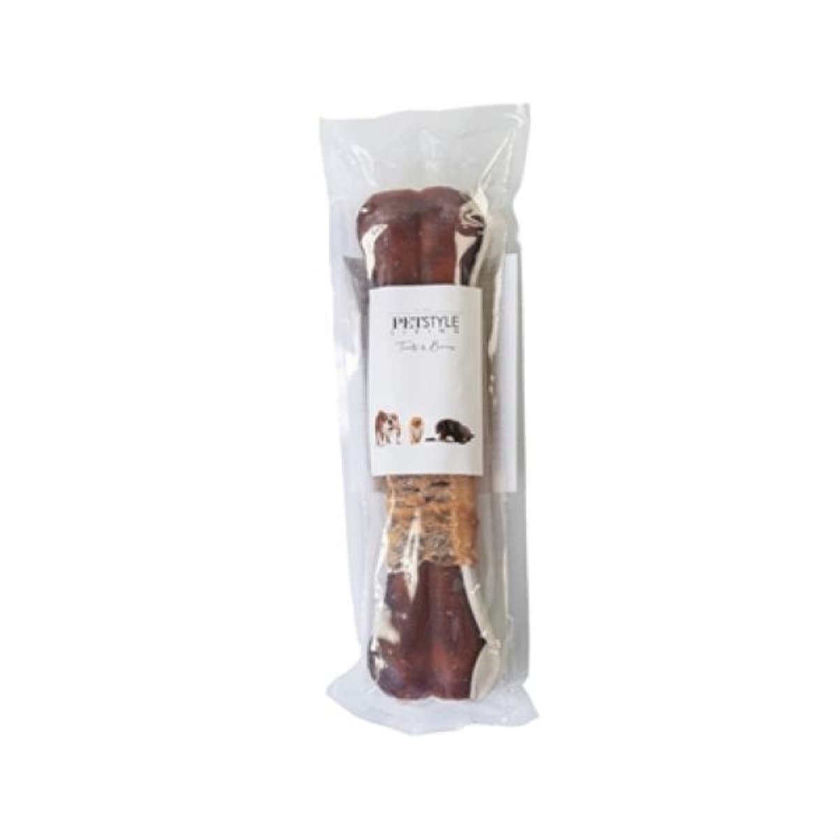 Petstyle Living - 12 geperste kauwbotten met kip - snack voor de hond - 16 cm lang -