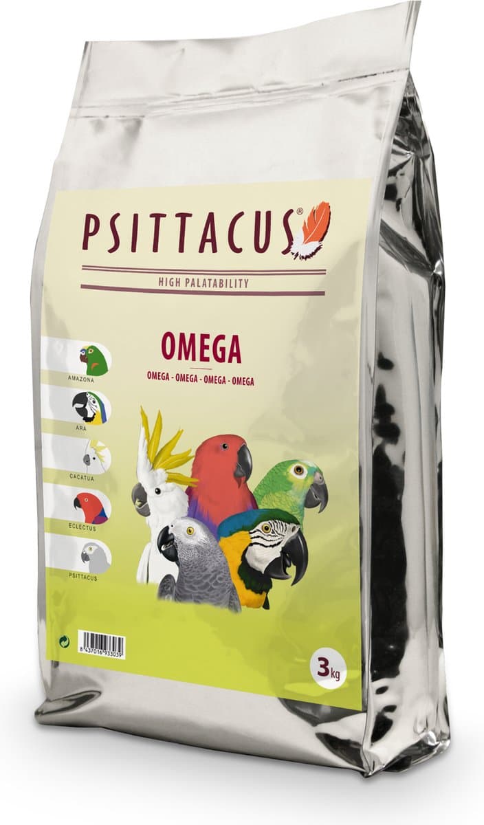 Psittacus Maintenance Omega Formula papegaaienvoer 3KG