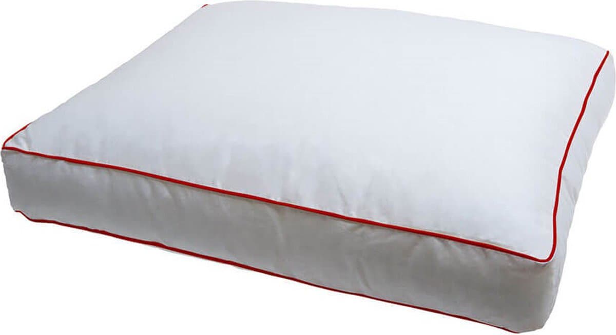 Swiss Boxkussen - Hoofdkussen - Anti allergisch - 100 % Katoen 60 x 50 x 10 cm -1 Stuks-Slaap Kussen