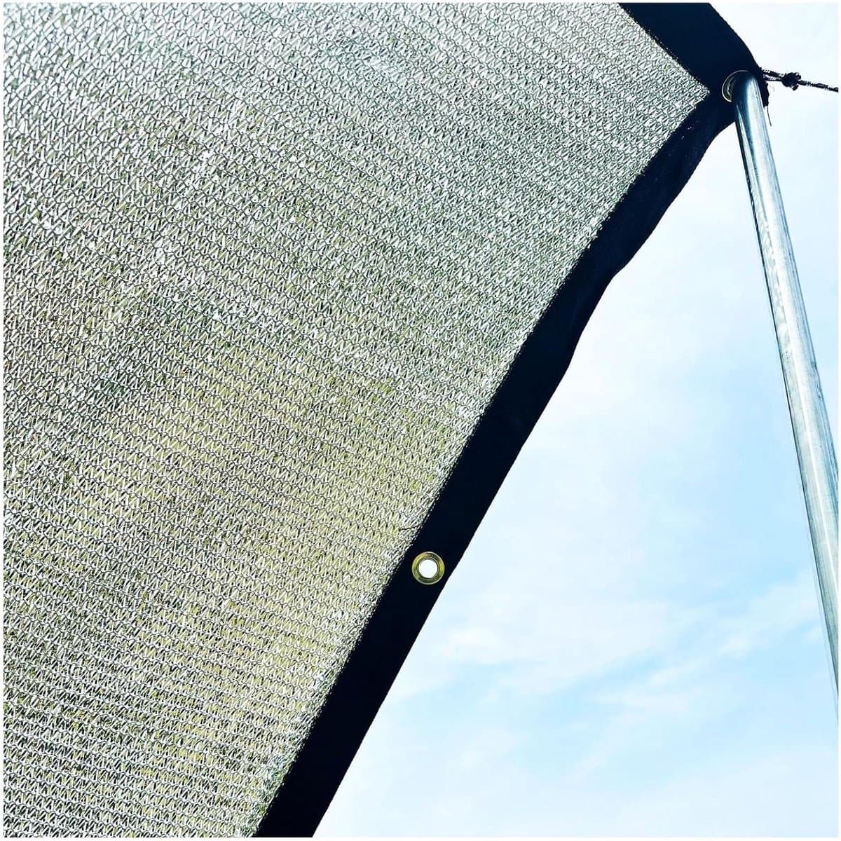 Schaduwdoek Zonnescherm - Reflecterend Net - Warmte Buiten Houden - 85% Zonnewering - Kleine Maat - Zilver