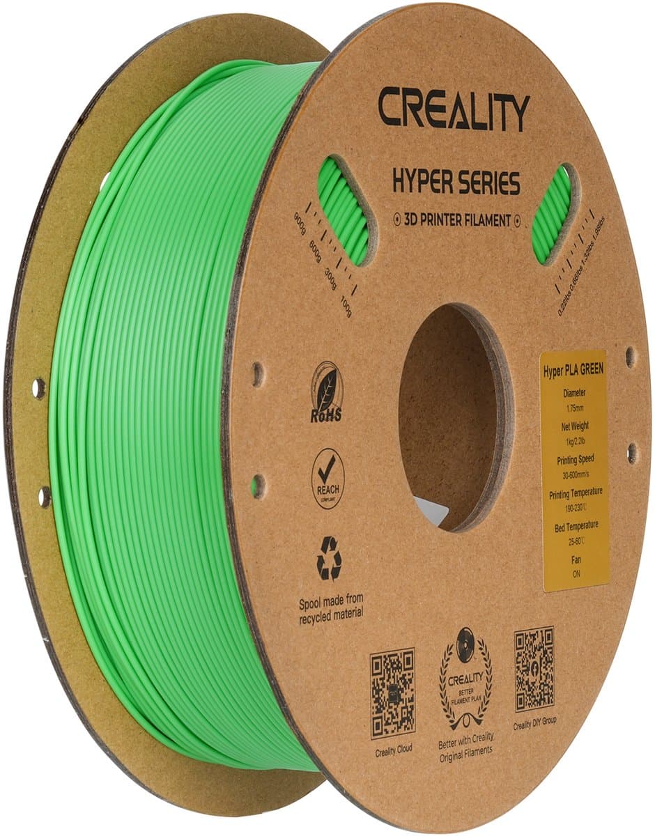 CREALITY PLA FILAMENT HYPER SPEED GROEN 1.75 MM 1 KG