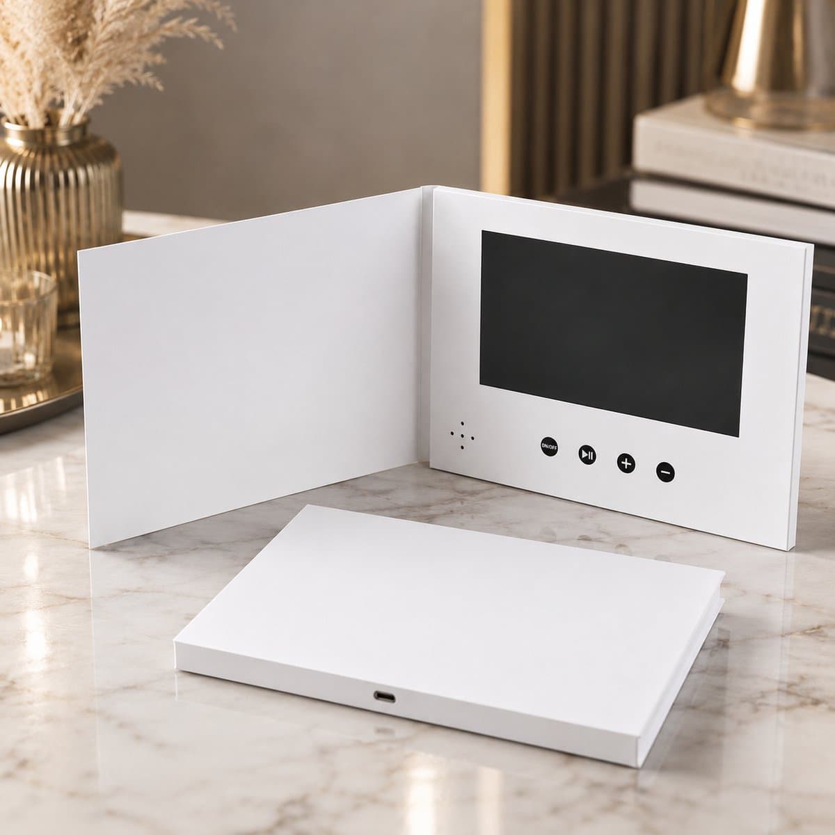 Dutch Wanted - Fotoalbum - Videoboek met LCD-Scherm - Wenskaart - Videoboek Horizontaal Scherm - Bruiloft Cadeau