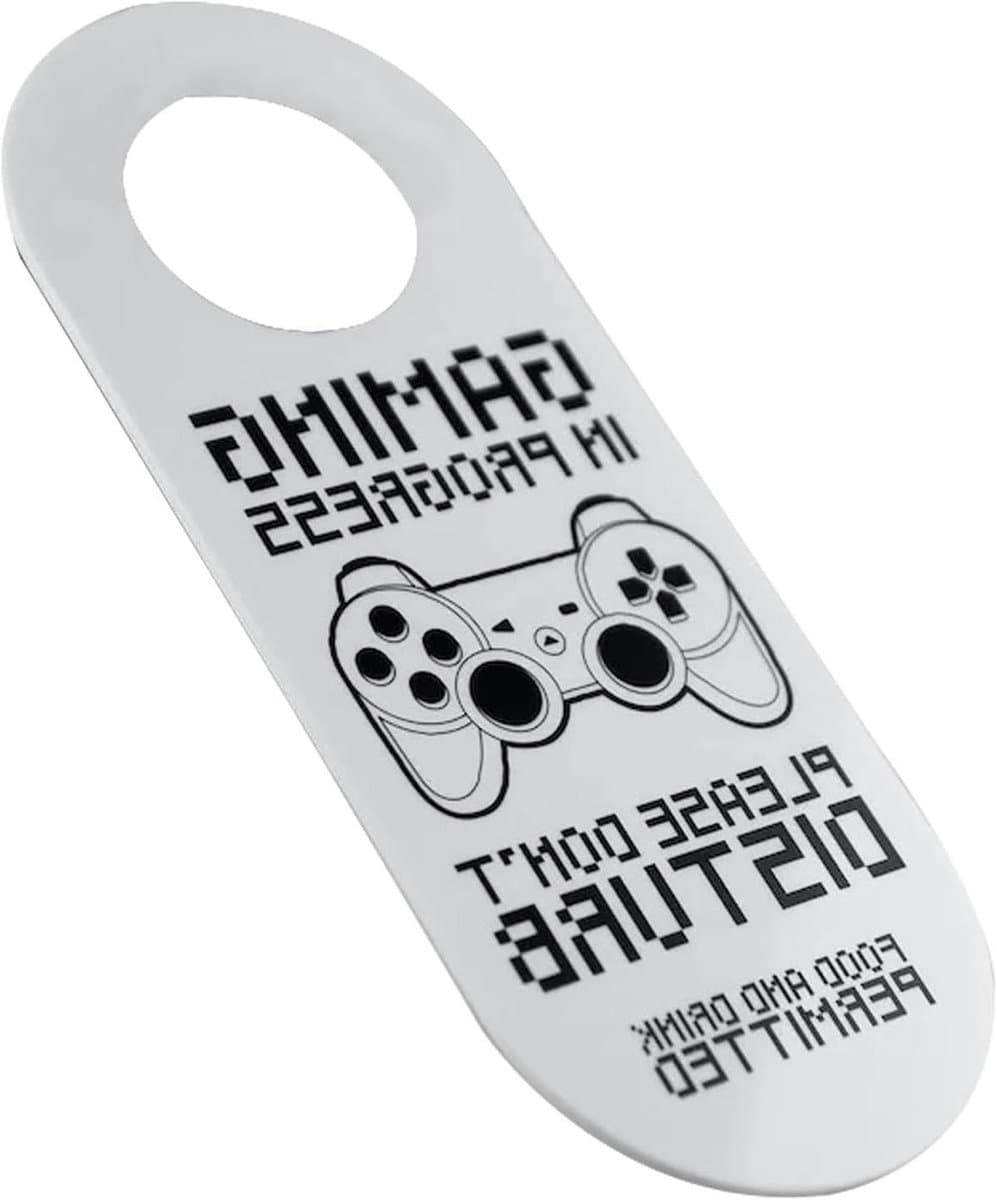 Deurbordje Niet Storen - Houten Deurhanger - Privacy Aangeven - Uniek Patroon - 13 x 9 cm - Veelkleurig