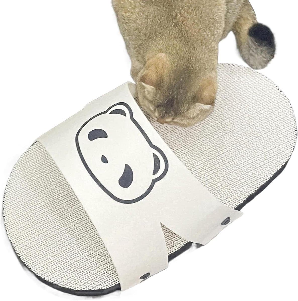 Kattenkrabblok - Krabbord Huisdier - Meubels Beschermen - Slippers Vorm - 50x27cm - Multicolor