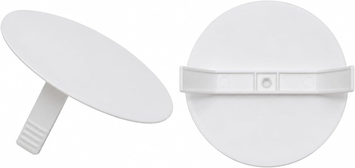 wit, rond, Ø 72 mm, voor Ø 60 mm inbouwdozen, 10 stuks