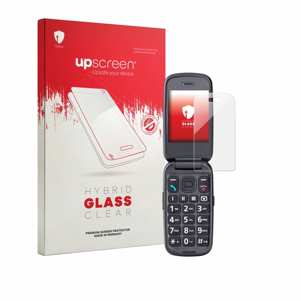 upscreen - Screenprotector voor Panasonic KX-TU550 - Folie Beschermfolie Beschermglas transparant