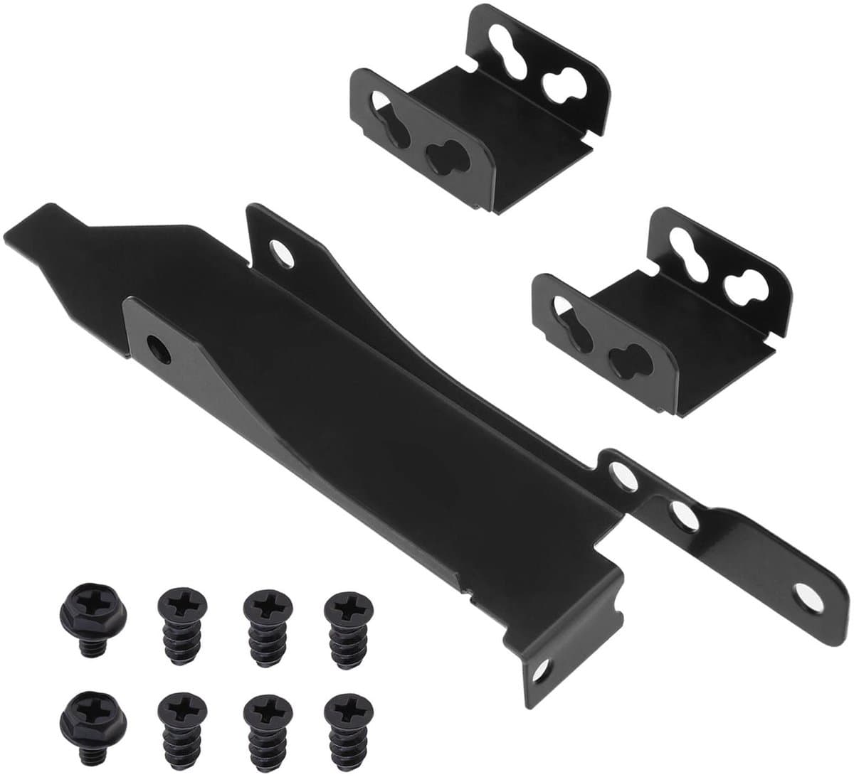 Dailygoods - PCI Slot Beugel - Dual Fan Mount - Eenvoudige Montage - Zwart - 120mm Fans - Voor PC - Metaal