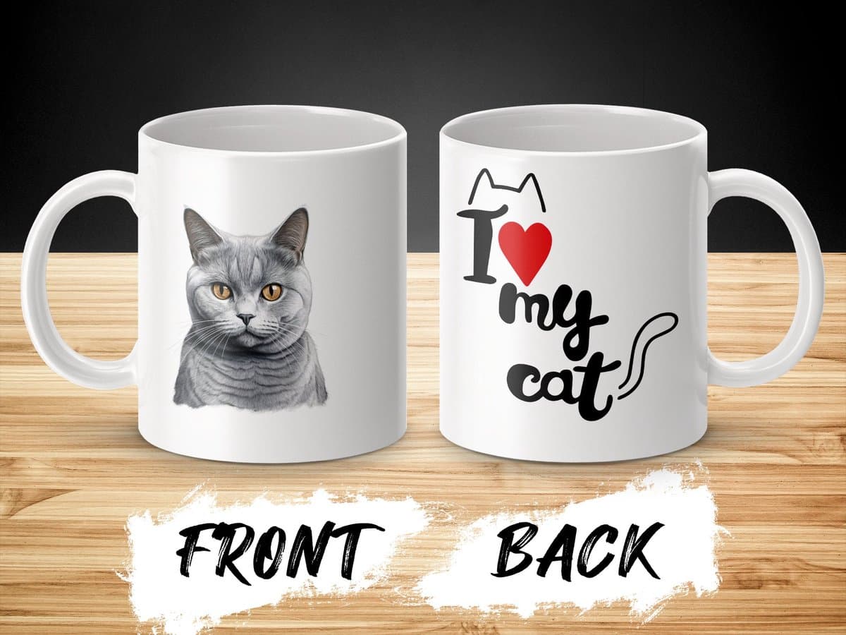 Mok British Shorthair cat - kat - I love my cat - cat lovers - katten