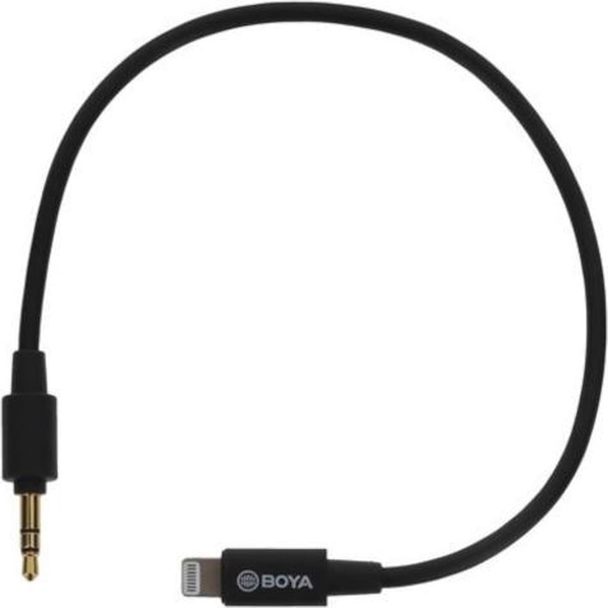 Boya Audio-adapter By-k1 Trs/lightning 20 Cm Zwart