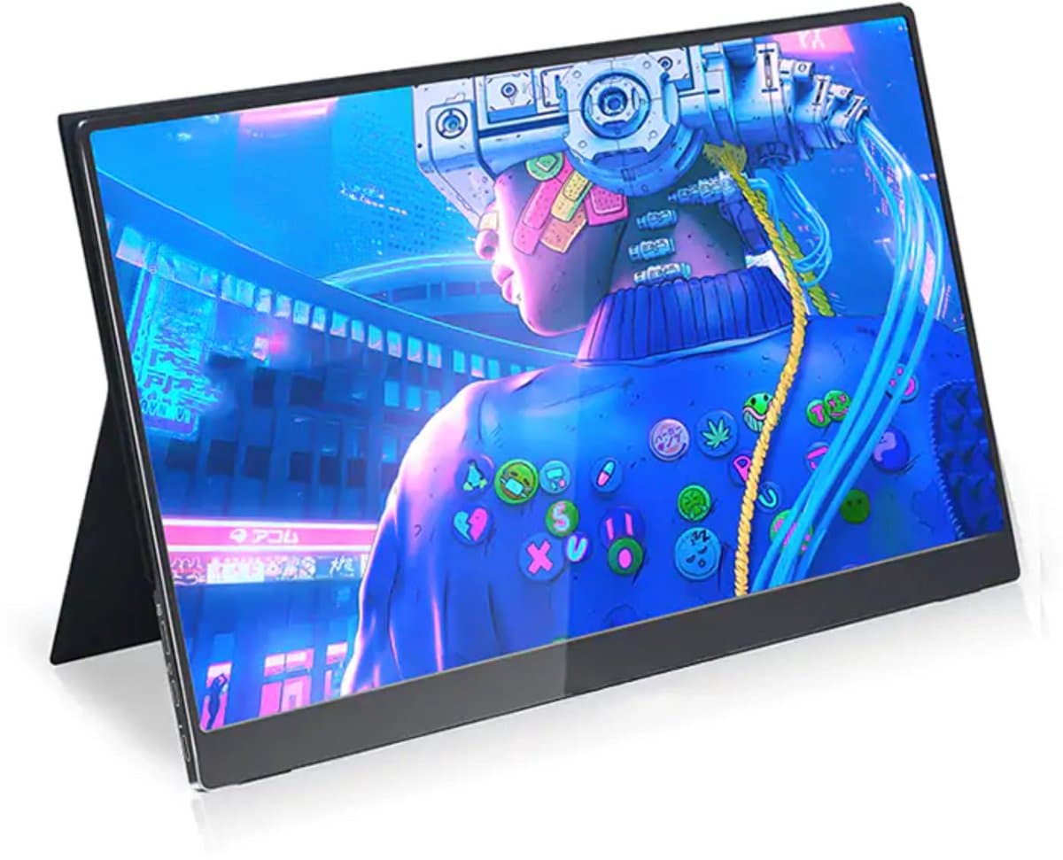Draagbare Monitor - Gemakkelijk Mee Te Nemen - Compact Scherm Met Full HD Kwaliteit - Compatibel Met Meerdere Apparaten