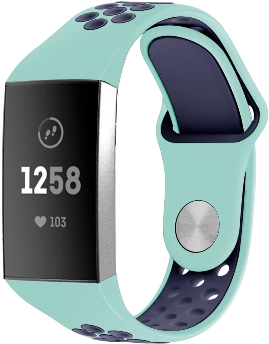 Strap-it® Samsung Galaxy Watch sport band 45mm / 46mm - wit + glazen screen protector