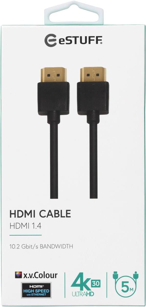 eSTUFF ES606004 HDMI kabel 5 m HDMI Type A (Standaard) Zwart