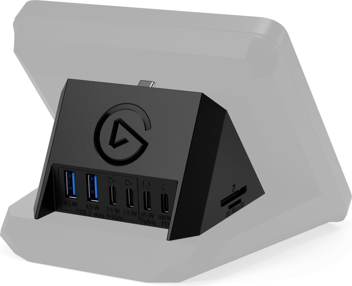 Elgato USB Hub - Multipoort-adapter geschikt voor Stream Deck + - Zwart