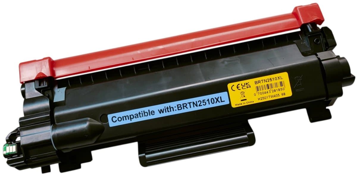 KATRIZ® Huismerk Toner TN2510X – Hoge Capaciteit – Geschikt voor Brother DCP-L2620DW, L2627DW, L2660DW e.a. – 3000 Pagina's – Alternatief voor originele toner