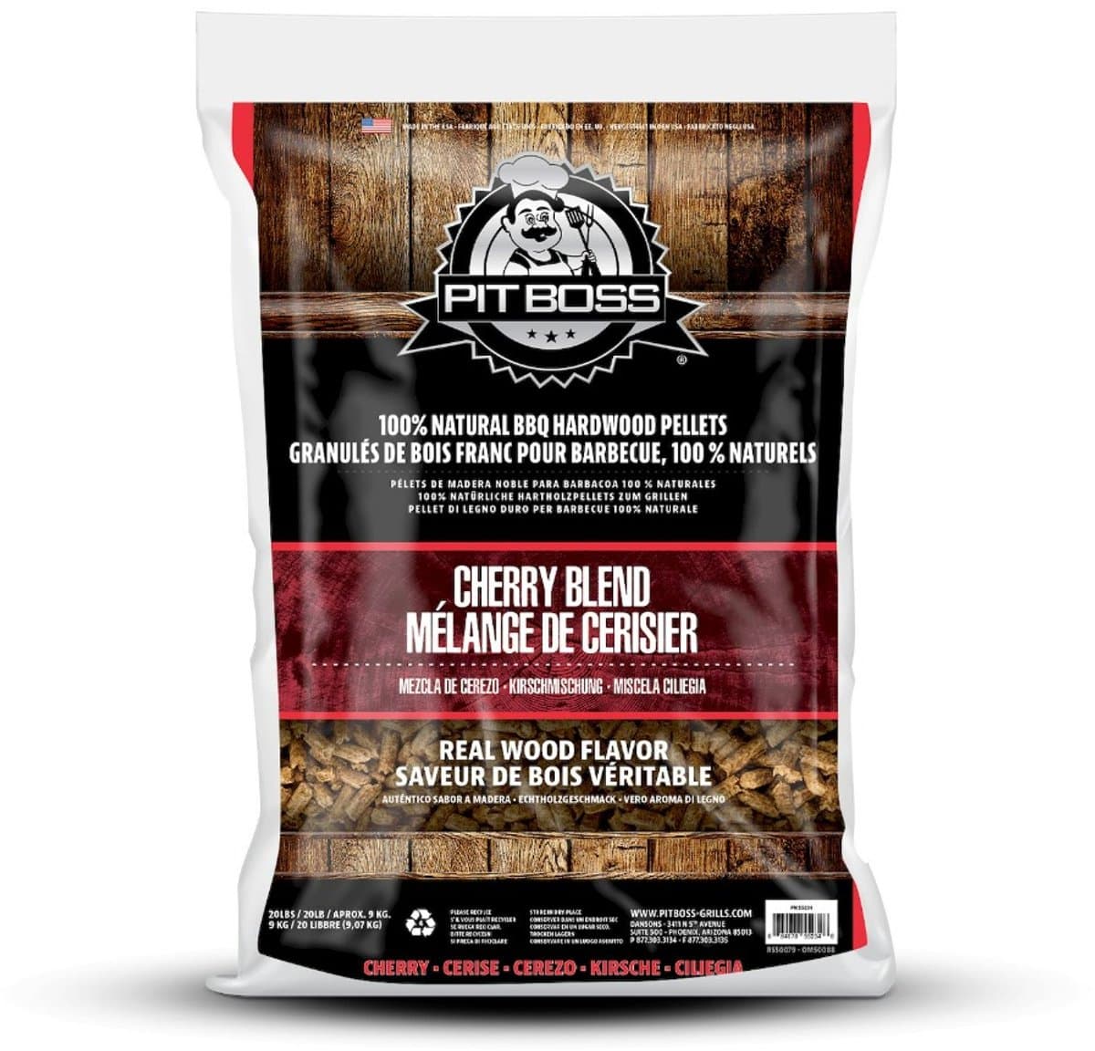 Pit Boss Cherry Blend hardhout barbecue pellets - 9 kg